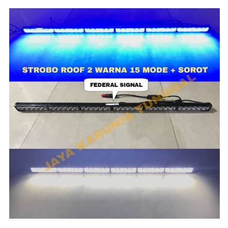 LAMPU SOROT 6 Bar FedSig Vama 6 x 6 BERUBAH 2 WARNA Ori ADNin