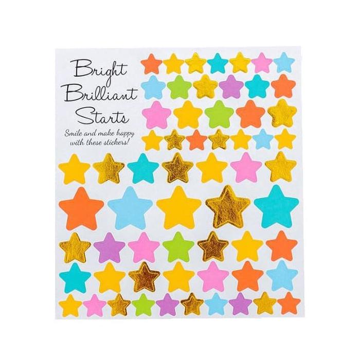 

Bright Brilliant Stars Sticker Colourful Stiker Bintang Scrapbook Anak