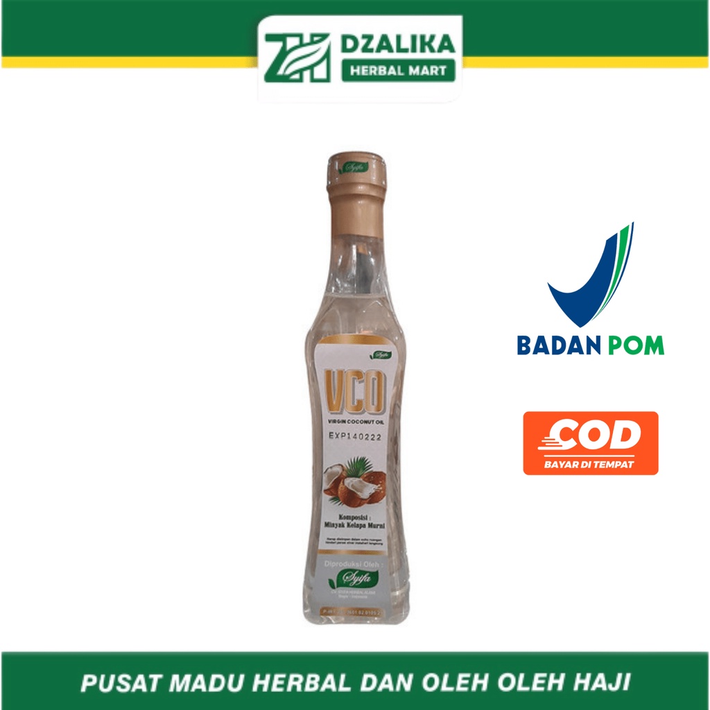VCO (VIRGIN COCONUT OIL) 350 ML | Minyak Kelapa Murni VCO Syifa 350ml - VCO Virgin Coconut Oil