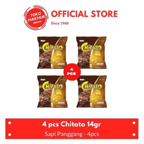 4 PCS KERUPUK CHITATO SAPI PANGGANG 19,5 GR