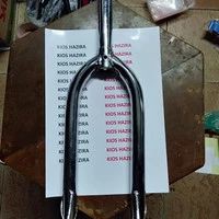 fork garpu sepeda 20" krom tebal