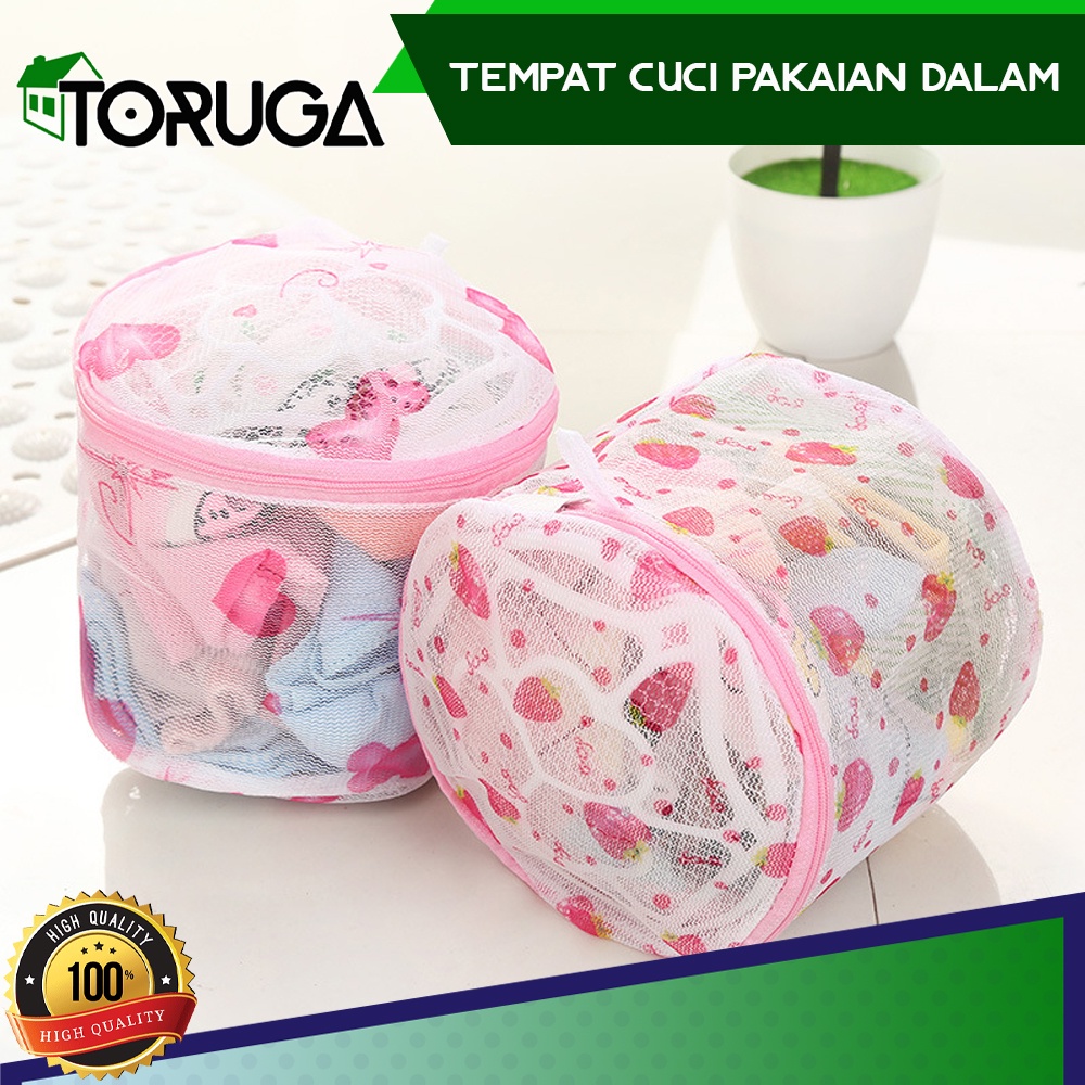 Keranjang Cucian Tempat Pakaian Kotor Underware BH Laundry Pouch BRA Kantong Mesin Cuci Transparant