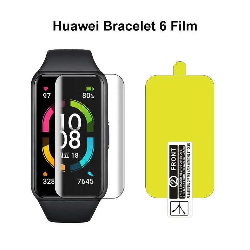 Silicone Case for Huawei Honor Band 6 Protective TPU Cover Shell +Film Protector