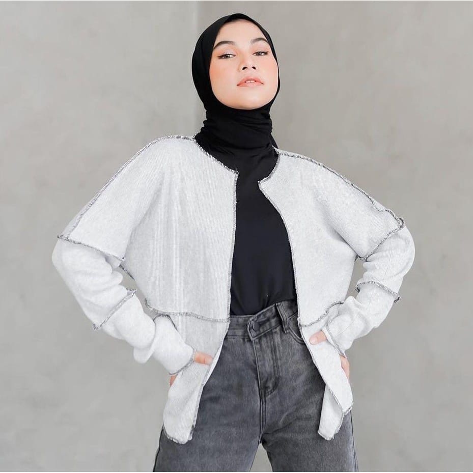 BEFAST - ZEC OOTD Wanita Cardigan ASRI / Zani Cardigan / Cardigan Wanita Casual / Cardigan Trendy / Cardigan Terlaris / Outer Modern / OOTD Wanita Remaja Hits / Cardigan Polos Kekinian