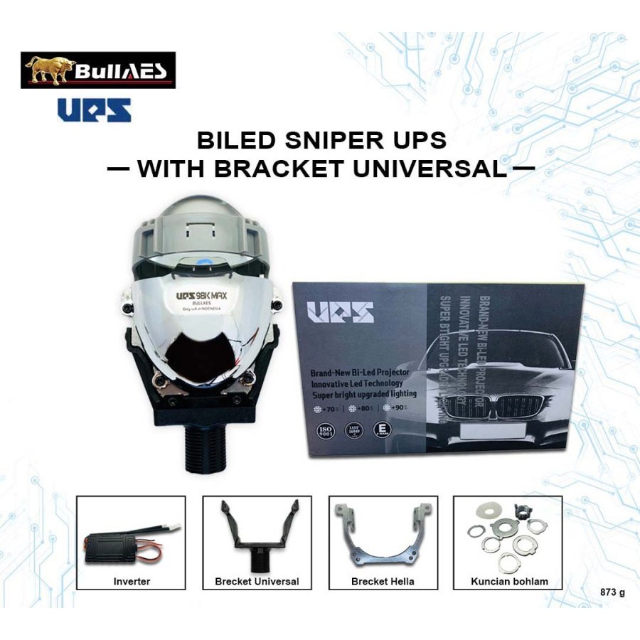 Projector Biled Sniper MAX Projie Merk UPS ORIGINAL