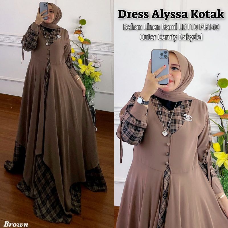 Dress Alyssa Kotak outer pisah