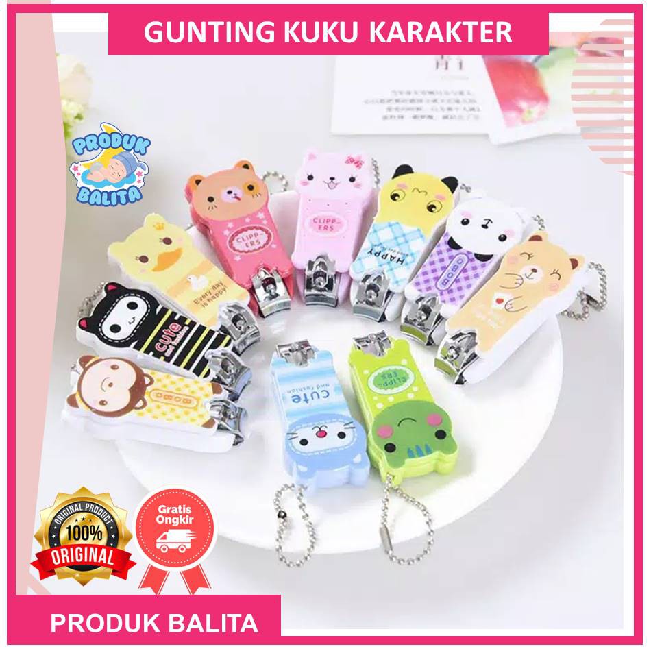 Gunting Kuku Mini Karakter Motif Lucu Terlaris