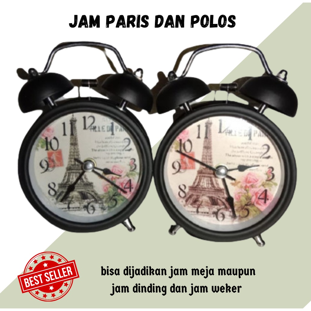 [BISA COD] JAM MEJA / JAM PARIS DAN POLOS / JAM WEKER