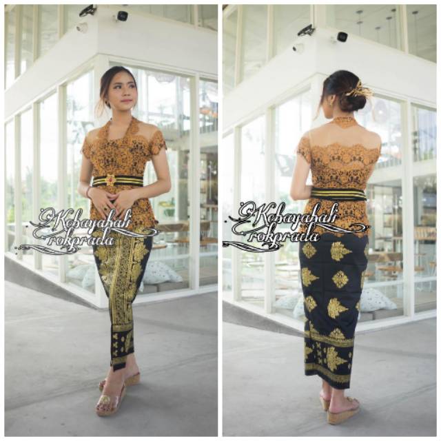 SATU SET KEBAYA BALI KEBAYA BALI KEBAYA.MODIFIKASI TILE MODERN