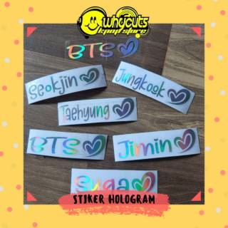  Stiker  hologram  CUSTOM KPop BTS  NCT EXO STRAYKIDS DAY6 