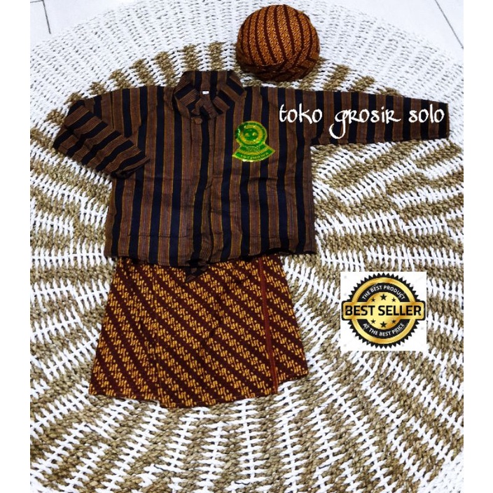 Surjan Lurik anak laki laki // Baju adat Jawa anak// Lurik surjan anak laki laki