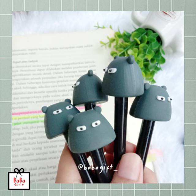 

Baba Pen Gel boneka hitam karakter lucu