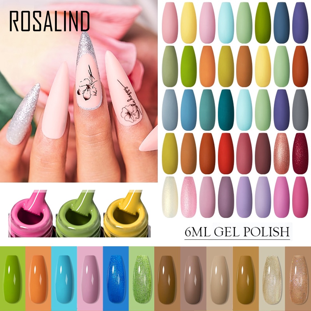 Rosalind Halal Gel Polish 6ml - kutek UV LED