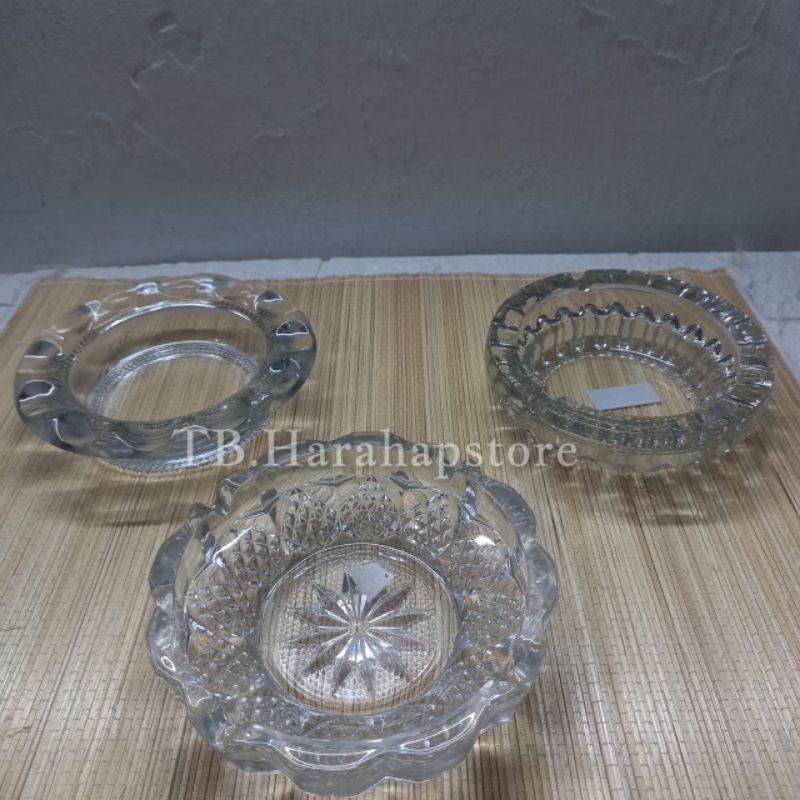 ASBAK KACA TEBAL PREMIUM QUALITY/ASBAK KACA KECIL LUCU/ASBAK HOTEL/ASBAK RESTORAN/ASBAK KACA
