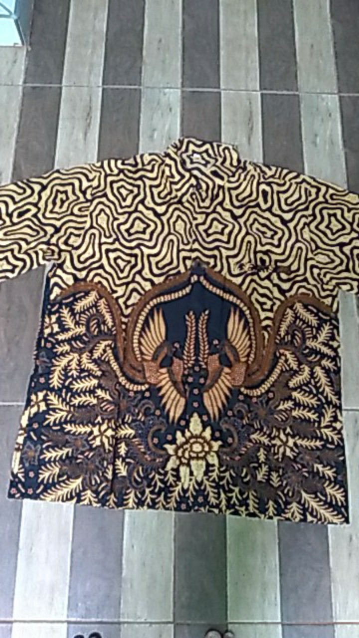 Kemeja Pria Batik Jumbo 4l-5l Lengan Pendek Atasan Baju Batik Hem Pria Big Size Ukuran Besar Abs-ck