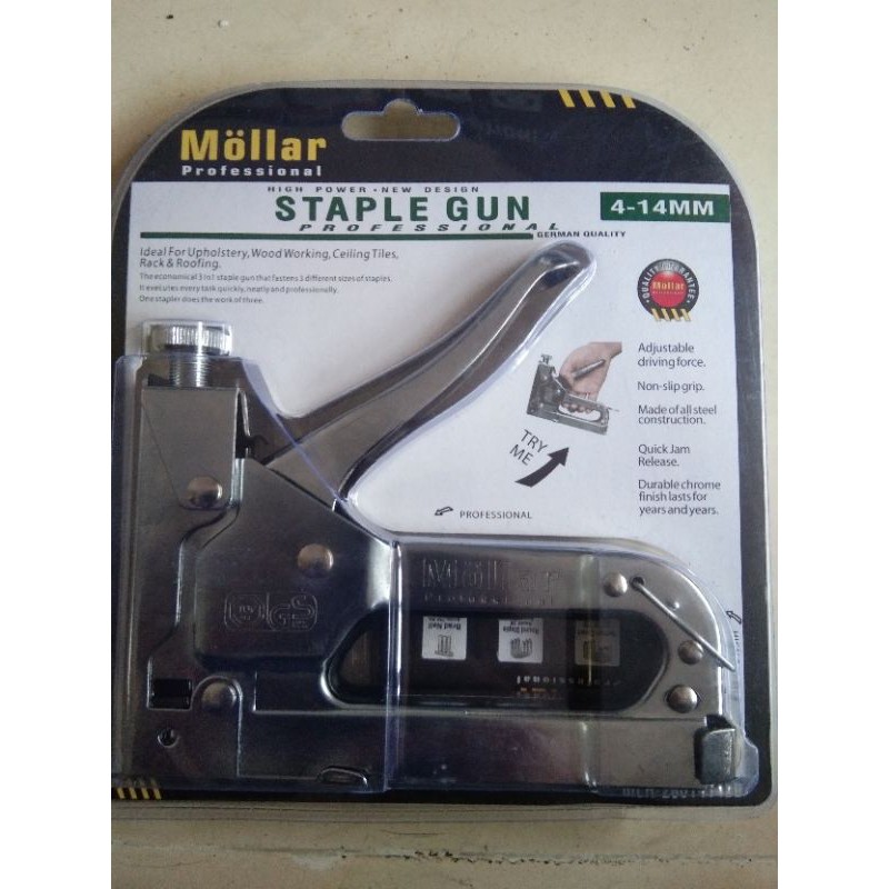

Staple Gun Tacker Mollar 3 in 1 -Staples Jok Tembak