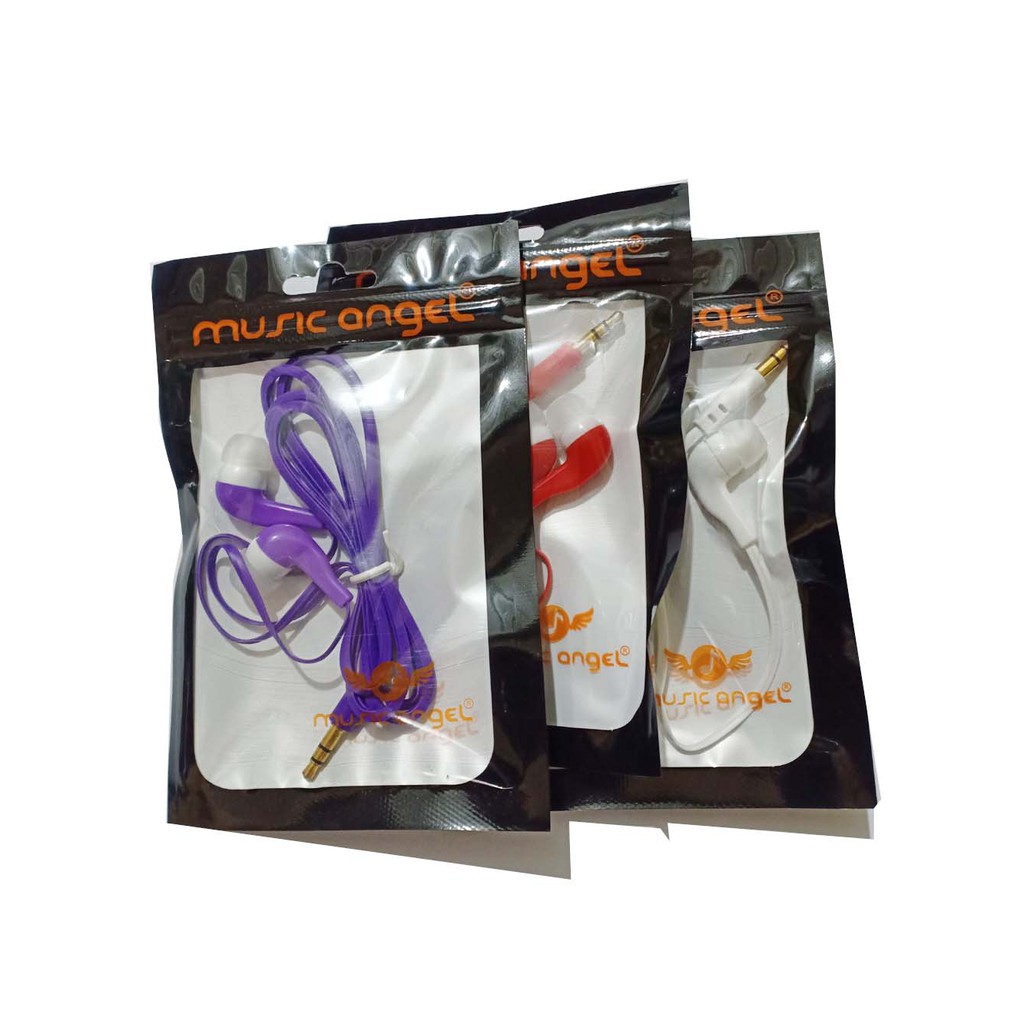 Headset Music Angel Mega Bass Warna Warni - Mic Headset Music Angel Earphone Music Angel