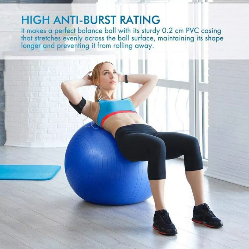 Bola Yoga/Yoga Ball UKURAN BESAR/Bola Yoga/ Ball Gymball BESAR / Bola Senam Alat Olahraga Otot Pilates Keseimbangan Stabilitas Bola Gym Kebugaran /bola gym / bola yoga wanita
