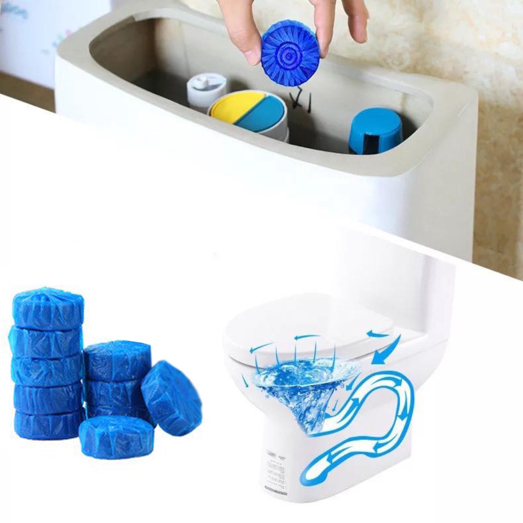 INFY - Penyegar Toilet Kloset Pembersih Kloset Tablet Biru Penghilang Bau Toilet Anti Kuman R740