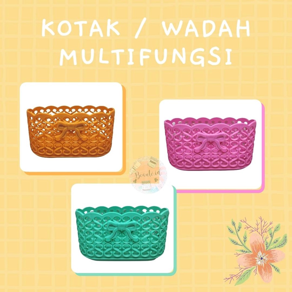 Tempat Wadah Kotak Multifungsi Storage Basket Keranjang Penyimpanan Serbaguna Bahan Tebal