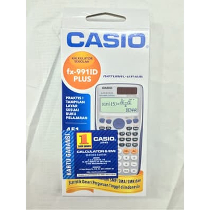 

Kalkulator Casio Scientific FX-991ID Plus Pelajar