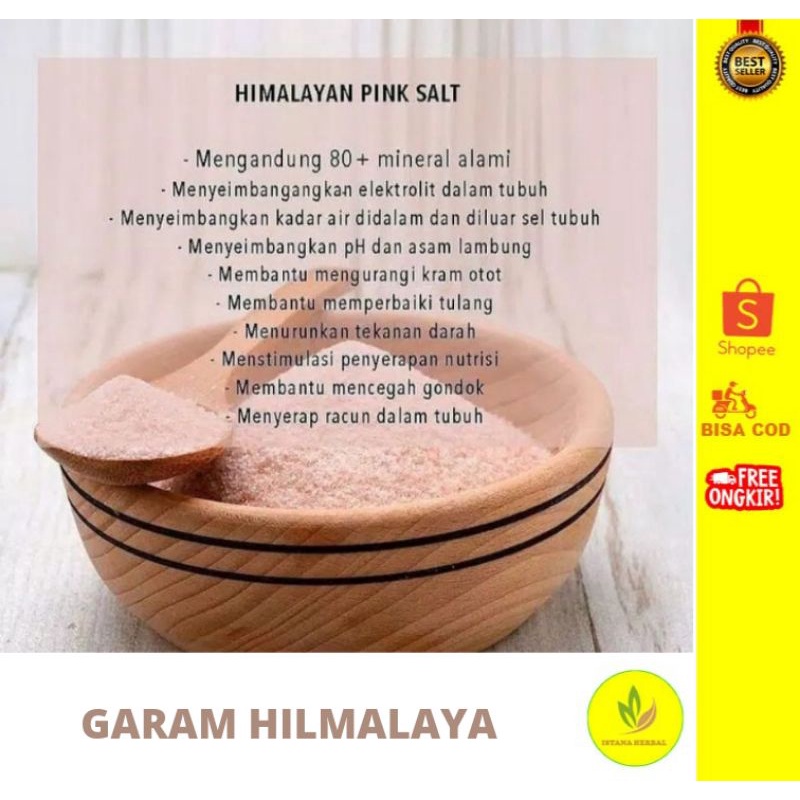 

GARAM HILMALAYA 250gr/100% ASLI GARAM HIMALAYA/MENJAGA DAYA TAHAN TUBUH/ORIGINAL/TERLARIS