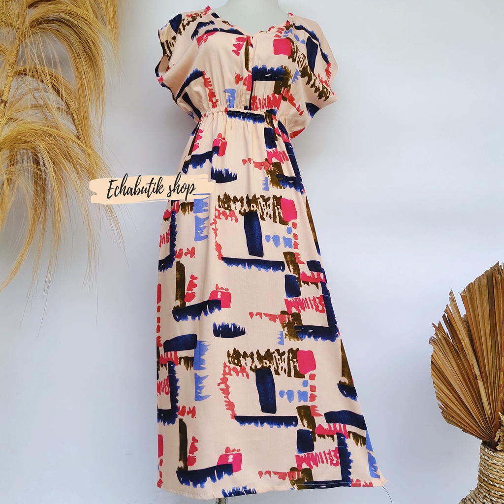 DASTER/DRES MANOHARA ETHNIK & BUNGA PANJANG JEPUN BALI-nagita peach