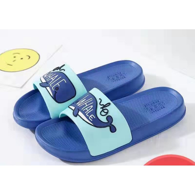 LittleAaron SANDAL WHALE Sandal Anak Selop Karet Import Berkualitas 1-8 Tahun Sport Termurah Sendal Bayi Anak Cewek Cowok