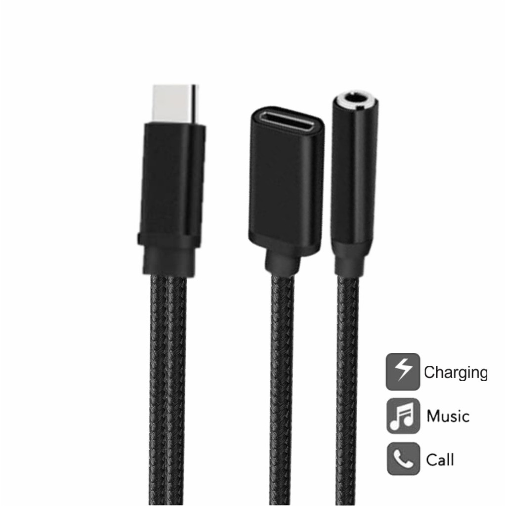 KABEL AUDIO 2 IN 1 TO TYPE C ZP-06