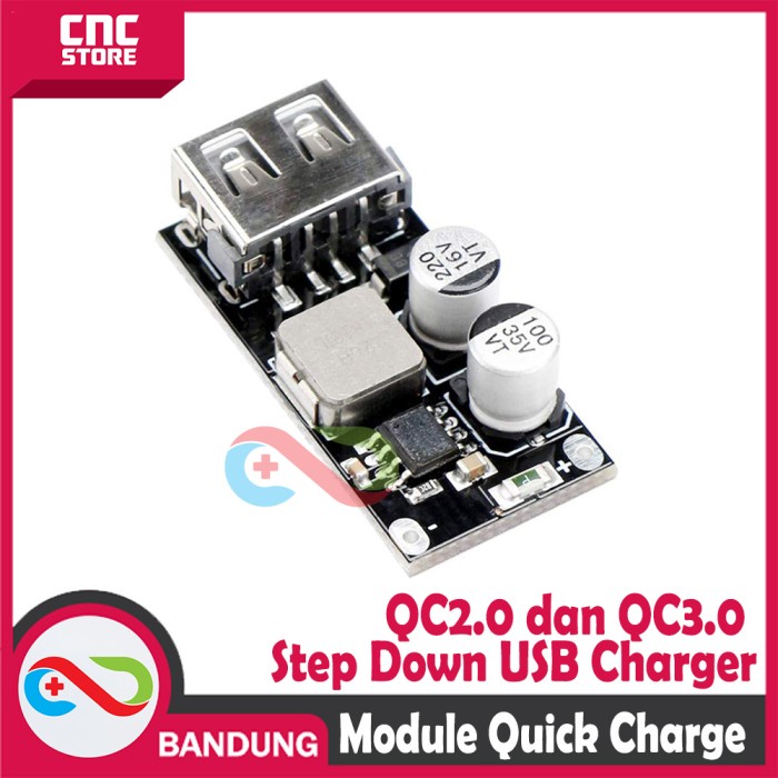 MODUL STEP DOWN FAST CHARGING QUICK CHARGE IP6505 QC 3.0 5V 9V 12V 3A MODULE