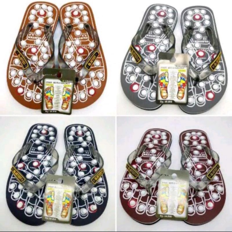 sandal jepit dewasa motif duri besar