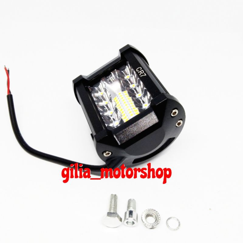 Lampu Tembak Sorot Cree LED 10 Titik Mata CR-4243 LED Bar 10 titik mata 20 LED 20 Watt motor mobil