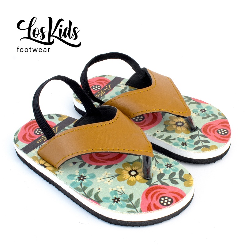 Sandal Anak Baby Perempuan Motif Bunga LosKids