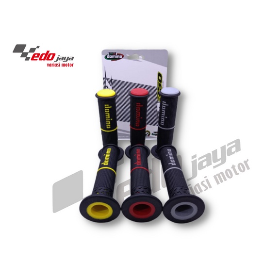 Handfad Handgrip Motor Merk Domino Tipe A-350 Turismo Warna Merah Kuning Grey Universal