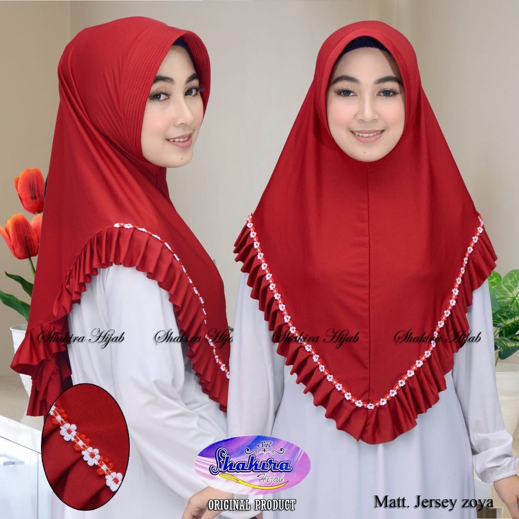 Jilbab Instan Nabila Melati Rampel Hijab Terbaru Original Shakira Kerudung Dewasa Langsung Pakai Renda Melati Bahan Jersey hijab instan langsung pakai model terbaru 2021 kerudung langsung pakai bahan jatuh hijab instan terbaru 2021 hijab termurah-3