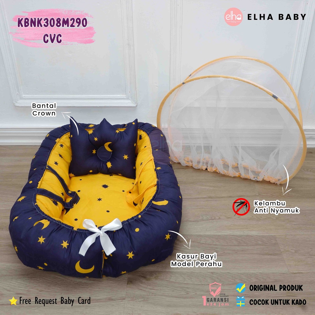 Kasur Bayi Nest Lengkap Kelambu Perlengkapan Bayi Baru Lahir Baby Gift Tempat Tidur Bayi Perahu