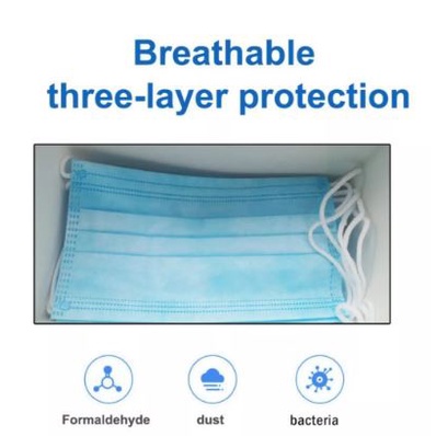 ♥TMALL88♥ MASKER DiSPOSABLE ANTI VIRUS  3PLY 1 BOX 50PCS