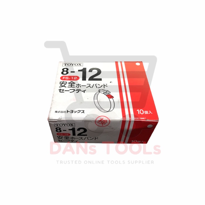 Klem Selang TOYOX FS-12 FS-15 FS-17 FS-20 FS-22 Semi Stainless Steel