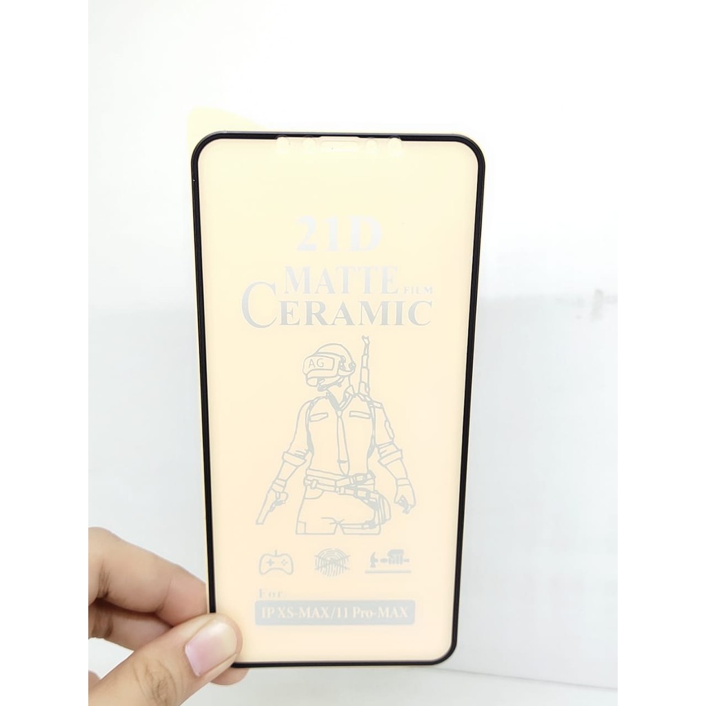 CMF Ceramic Matte iPhone X XS XR XsMax 11Pro 11 11ProMax Full Screen Anti Gores Keramik Anti Minyak