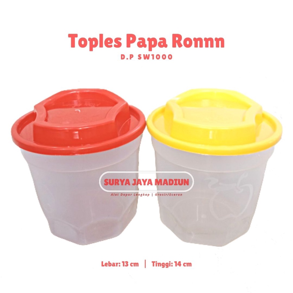 Toples Plastik | Toples Jajan Diameter 13 cm | Toples Kue