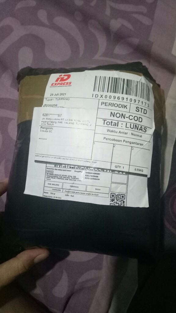 Selimut Garis Liris Rumah Sakit Cap Kancil Timun Motif Pelangi Lorek