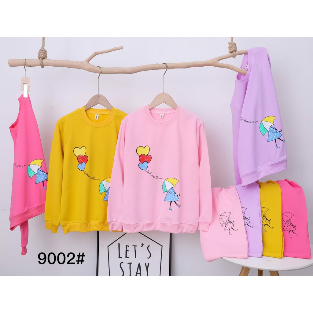 Setelan Sweater Anak Perempuan Usia 7 - 9 Tahun Import Original | Stelan  Switer Anak Cewek Murah