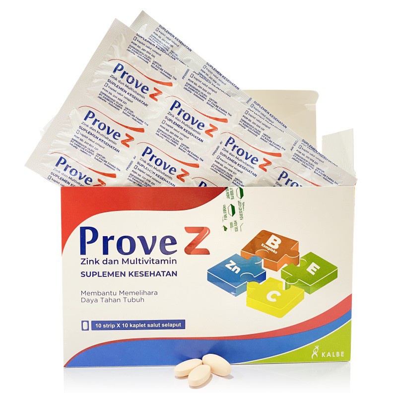 Jual VITAMIN PROVE Z 10 TABLET ( MULTIVITAMIN DAN ZINC ) Indonesia