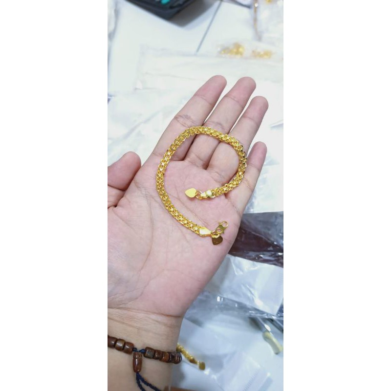 gelang koin rantai tumpu