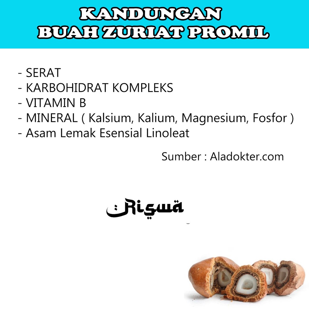 PROMIL SUAMI ISTRI BUAH ZURIYAT BELAH 1 KG UNTUK PROGAM HAMIL 100% ASLI Paket Zuriat Asli Mesir Dzuriat