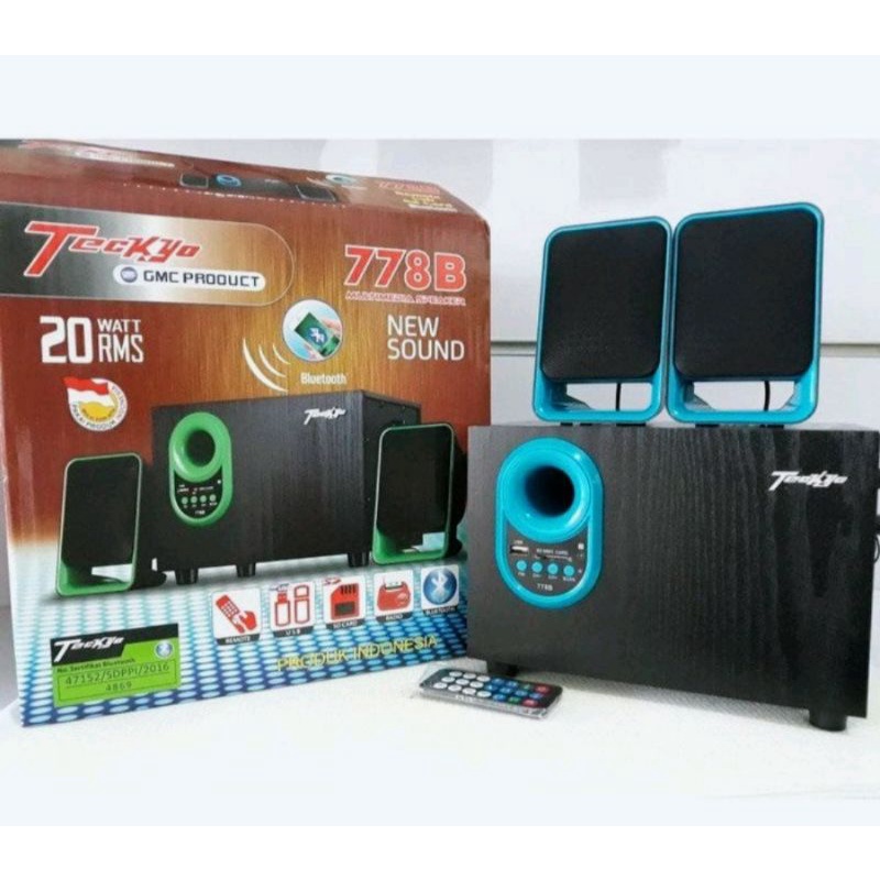 Speaker Aktif GMC TECKYO 778B Powerfull Bass Bluetooth