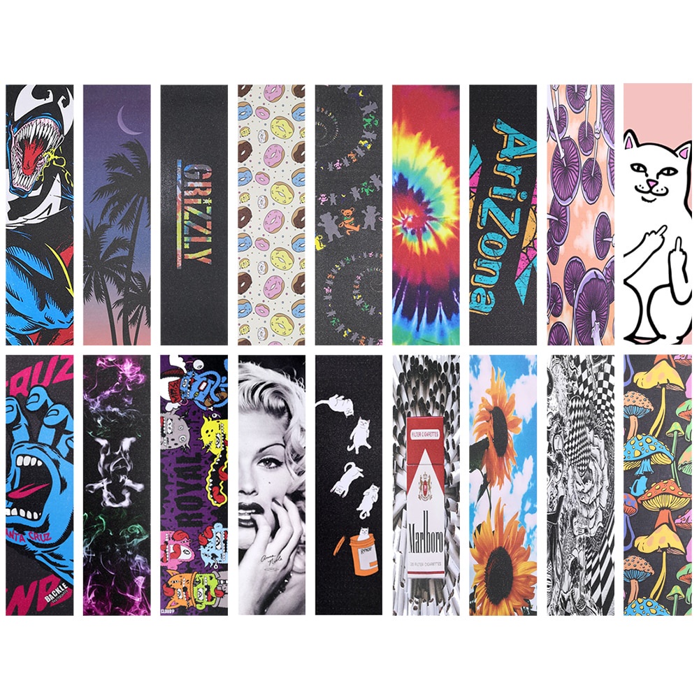 1pc Tape Amplas Anti slip Warna Hitam Untuk Skateboard / Longboard