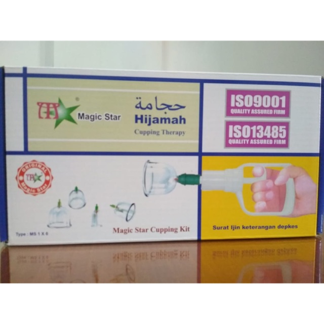 Alat Bekam isi 6 pcs Kop Angin Magic Star Cupping Therapy Alat Kop Bekam isi 6 Kop Murah Berkualitas