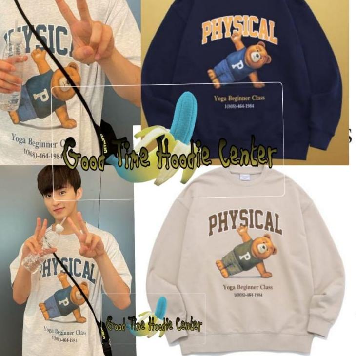 Kekinian BASIC SWEATER NCT 127 MARK PHYSICAL BEAR .