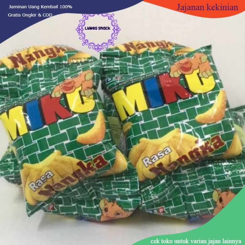 

miko rasa nangka isi 10pcs -jajanan jadul-snack jadul- jajanan-makanan ringan-cemilan jadul